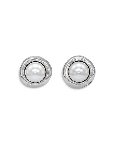UNOde50 Sterling Silver-Plated Earrings with Pearl