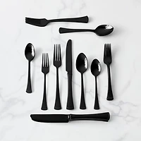 Portola 20-Piece Black Mirror Flatware Set