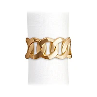 L'Objet Cuban Link Napkin Rings, Set of 4