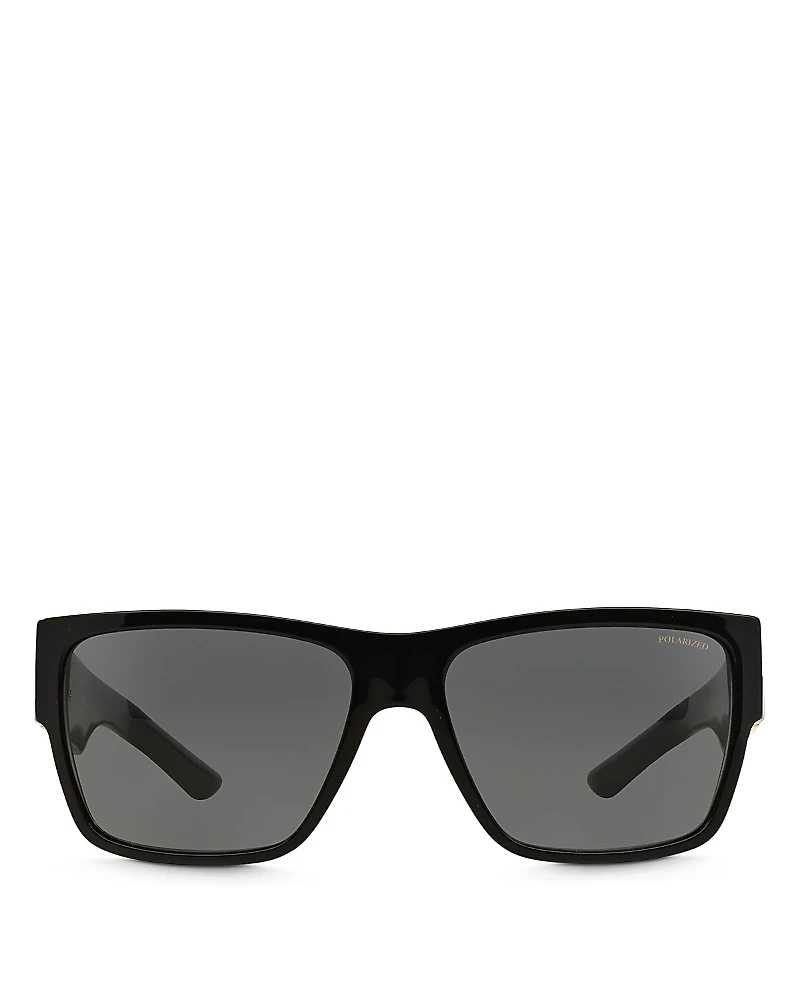 Versace Men's Square Polarized Sunglasses, 59mm