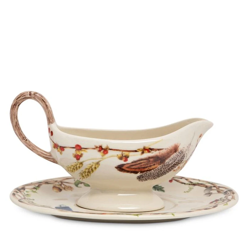 Forest Walk Sauce Boat & Stand