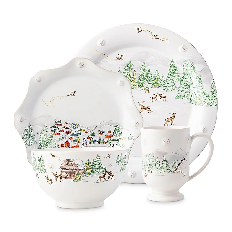 Juliska Berry & Thread North Pole 16pc Place Setting