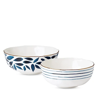 Lenox Blue Bay Nesting Bowls, Set of 2