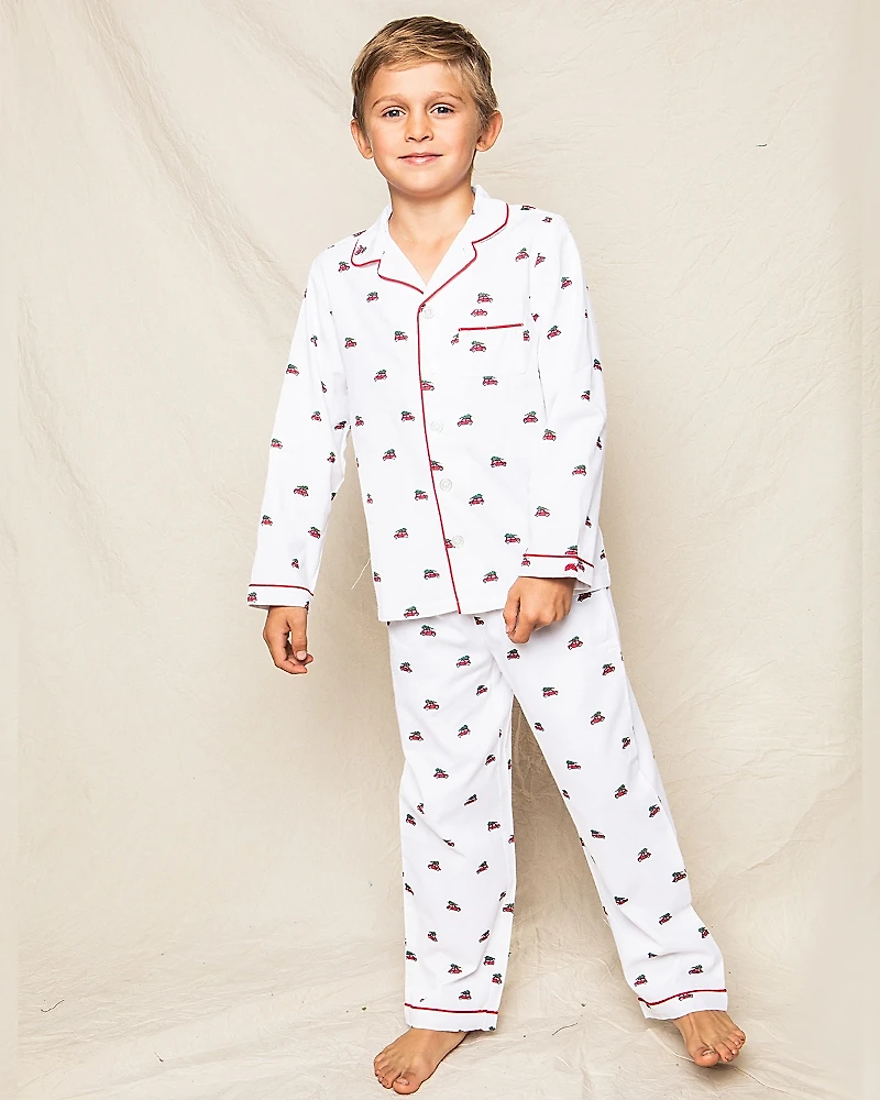 Petite Plume Unisex Holiday Journey Pajama Set - Baby, Little Kid, Big Kid