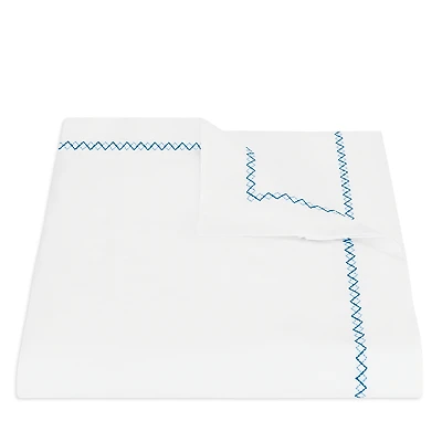 Matouk Hatch Cotton Duvet Cover, Full/Queen