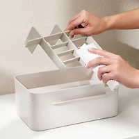 Viva Large Cosmetic Organizer with Removable Mirror, Shell