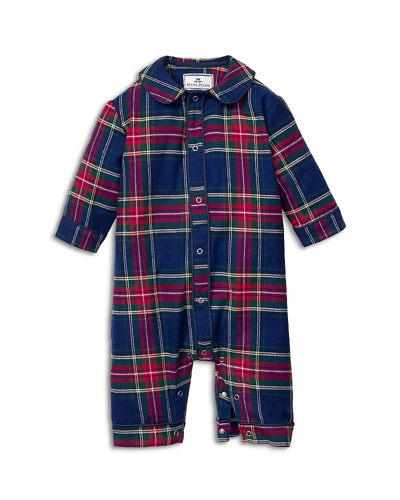 Petite Plume Boys' Windsor Tartan Flannel Coverall - Baby