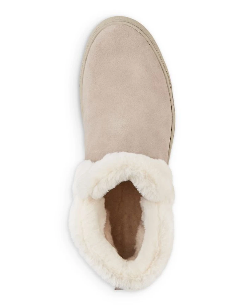 Women's Duffy Polar Plush Waterproof Suede Booties