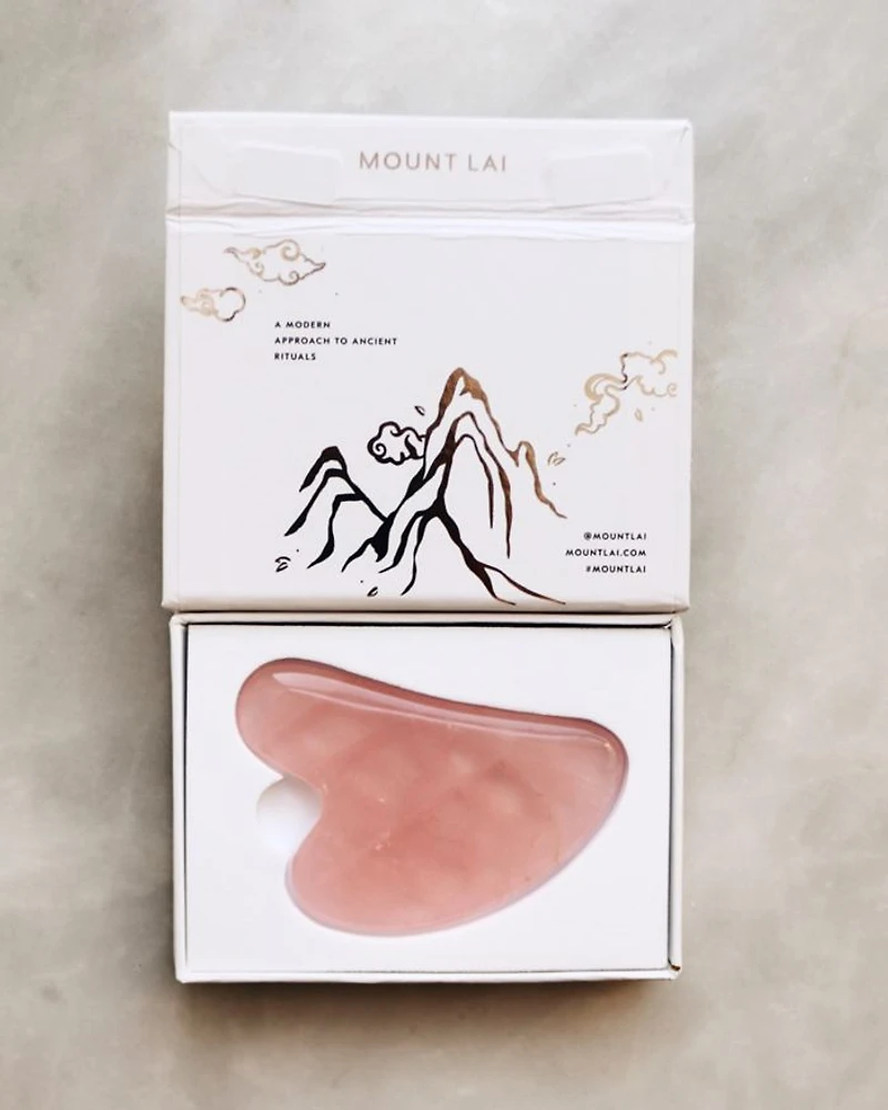 The Rose Quartz Gua Sha Facial Lifting Tool