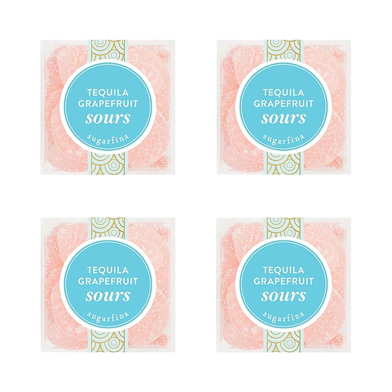 Sugarfina Tequila Grapefruit Sours Small Cube Kit, 4 Piece