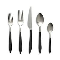 Ares Argento & Black Five Piece Place Setting