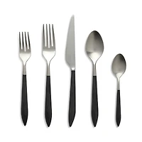 Vietri Ares Argento & Black Five Piece Place Setting