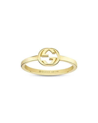 18K Yellow Gold Interlocked G Polished Ring