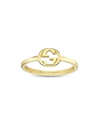 18K Yellow Gold Interlocked G Polished Ring