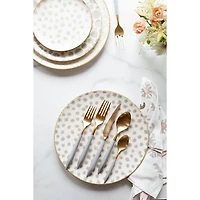 Ares Oro & Light Gray 5-Piece Place Setting