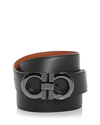 Men's Double Gancini Reversible Leather Belt