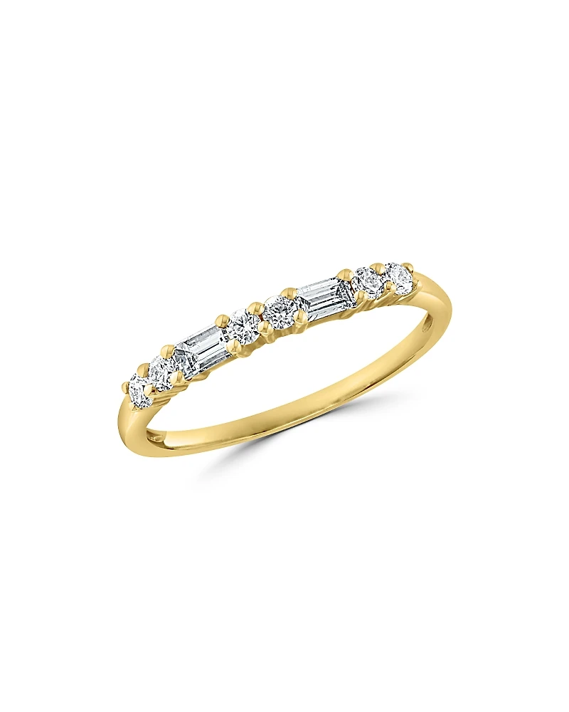 Bloomingdale's Fine Collection Round & Baguette Diamond Stacking Band