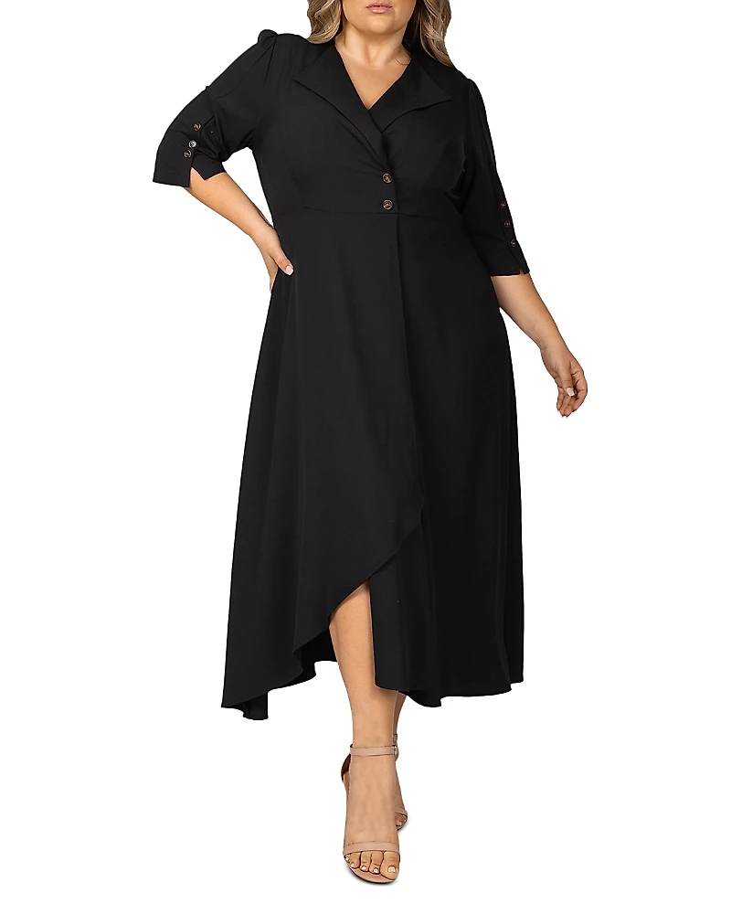 standards & practices Slit-Sleeve Maxi Dress