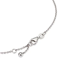 Diamond Bezel Set Bracelet in 14K White Gold, 0.10 tcw