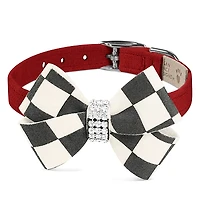 Susan Lanci Designs Windsor Check Nouveau Bow 1/2 Collar