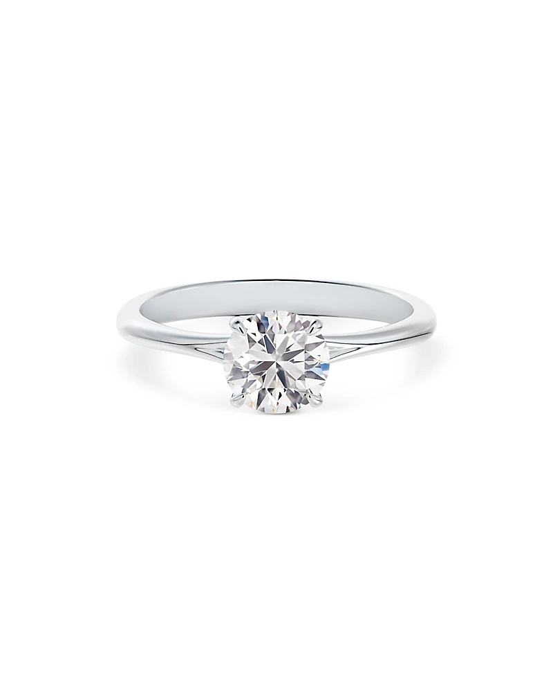 De Beers Forevermark Icon Setting Round Diamond Engagement Ring