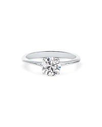 De Beers Forevermark Icon Setting Round Diamond Engagement Ring
