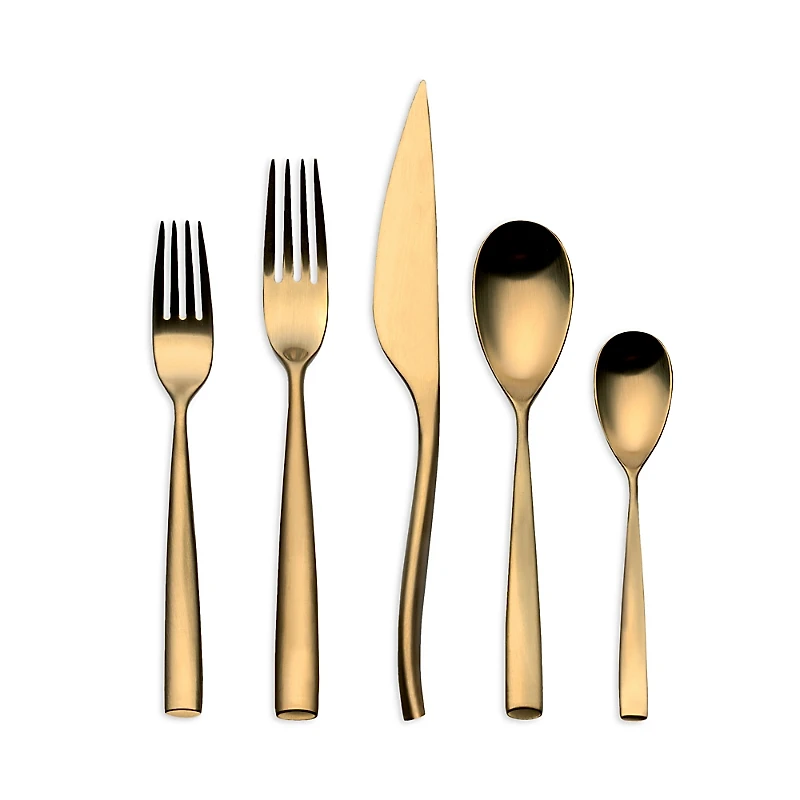Mepra Arte Oro Ice Flatware 5-Piece Place Setting