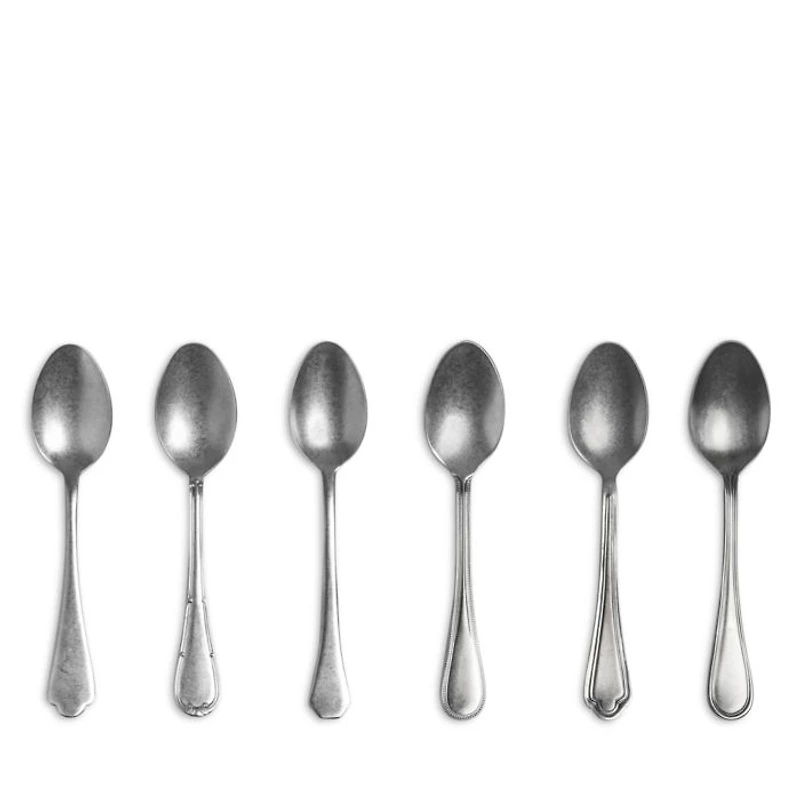 Eclectic Coffee Spoons, Set of 6
