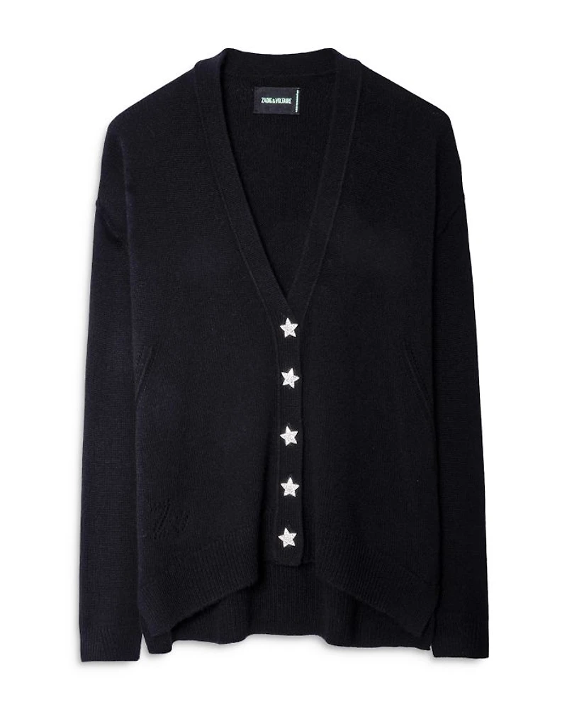 Star Button Cardigan