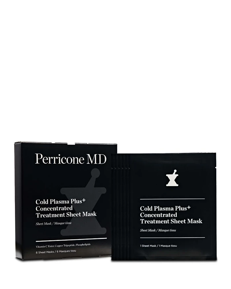 Cold Plasma Plus+ Concentrated Treatment Sheet Masks, Set of 6