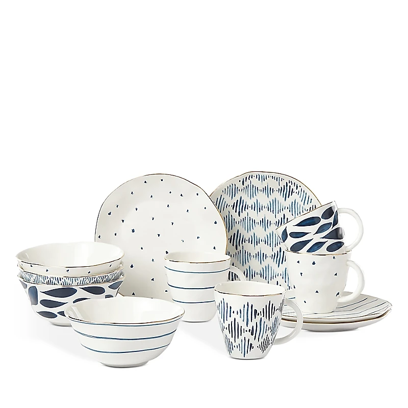 Lenox Blue Bay 12 Piece Dessert Set