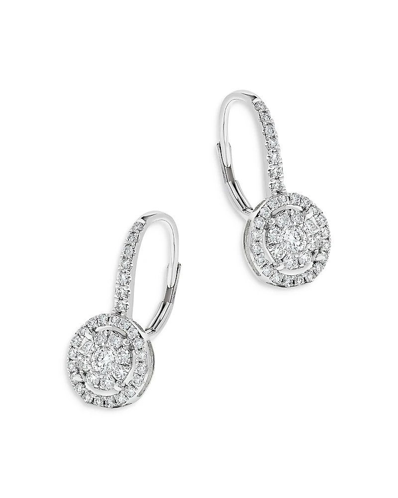 Bloomingdale's Fine Collection Diamond Double Halo Earrings