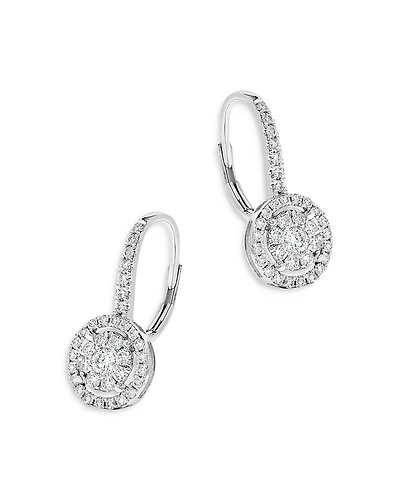 Bloomingdale's Fine Collection Diamond Double Halo Earrings