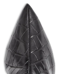 Women's Abbey Croc Embossed Kitten Heel Boots