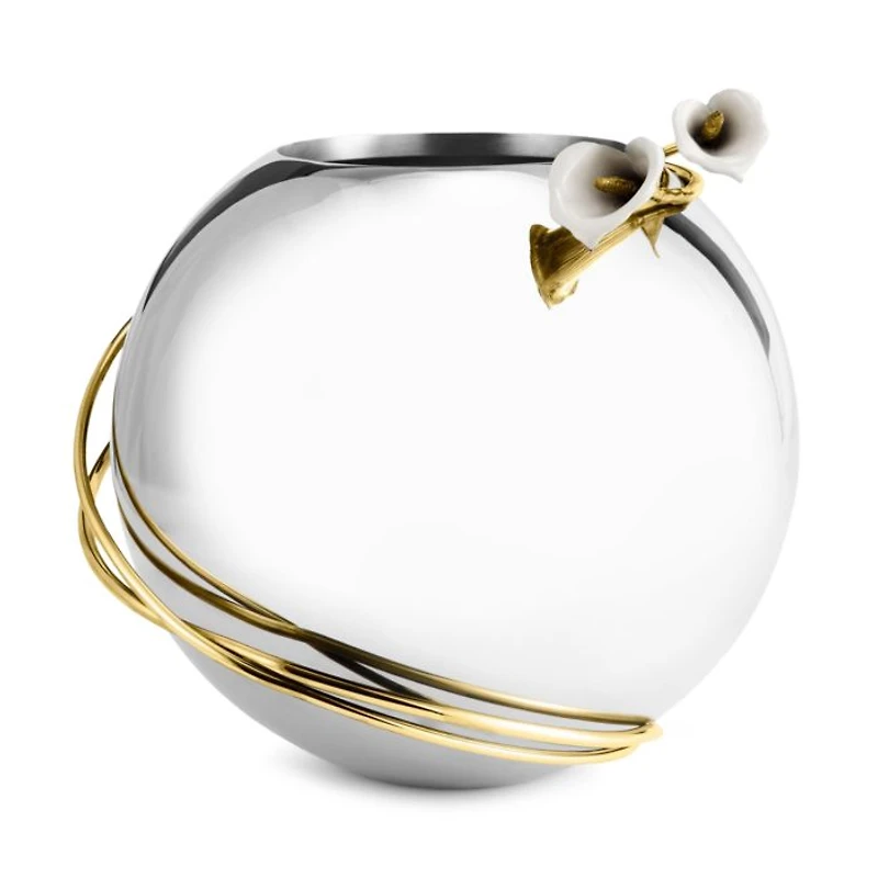 Calla Lily Rose Bowl Vase