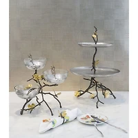 Butterfly Ginkgo Triple Bowl Set
