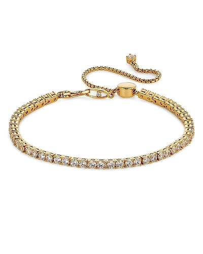 Nadri Love All Cubic Zirconia Slider Bracelet