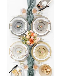 Metallic Glass Salad Plate