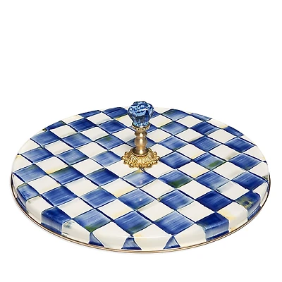 Mackenzie-Childs Royal Check Enamel Cheese Course