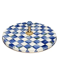 Mackenzie-Childs Royal Check Enamel Cheese Course