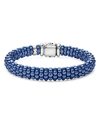 Lagos 18K Yellow Gold & Sterling Silver Ultramarine Ceramic Bead Bracelet