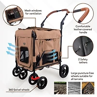 Pet Stroller for Large Dogs, Medium Dogs, Cats