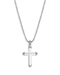 Sterling Silver Classic Chain Cross Pendant Necklace