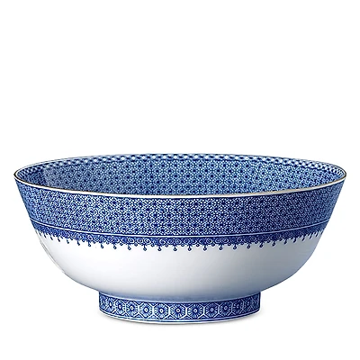 Mottahedeh Blue Lace Salad Bowl