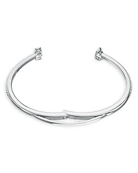 Mesmera Mixed Crystal Cuff Bracelet in Silver Tone