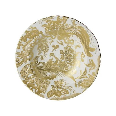 Royal Crown Derby Gold Aves Rim Soup Plate