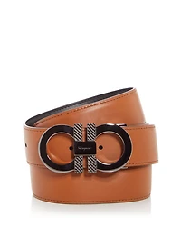 Men's Double Gancini Reversible Leather Belt