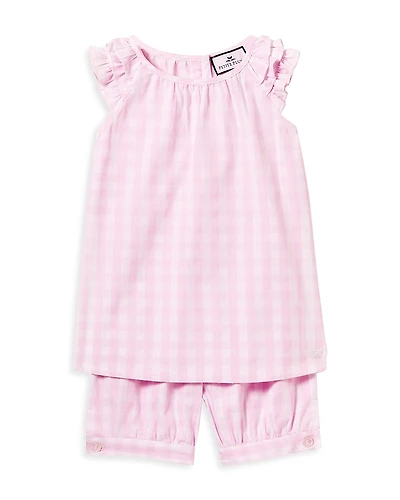 Petite Plume Girls' Gingham Amelie Shorts Set - Baby, Little Kid, Big Kid