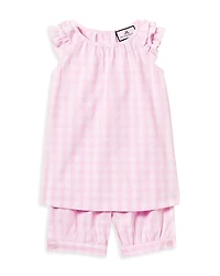 Petite Plume Girls' Gingham Amelie Shorts Set - Baby, Little Kid, Big Kid