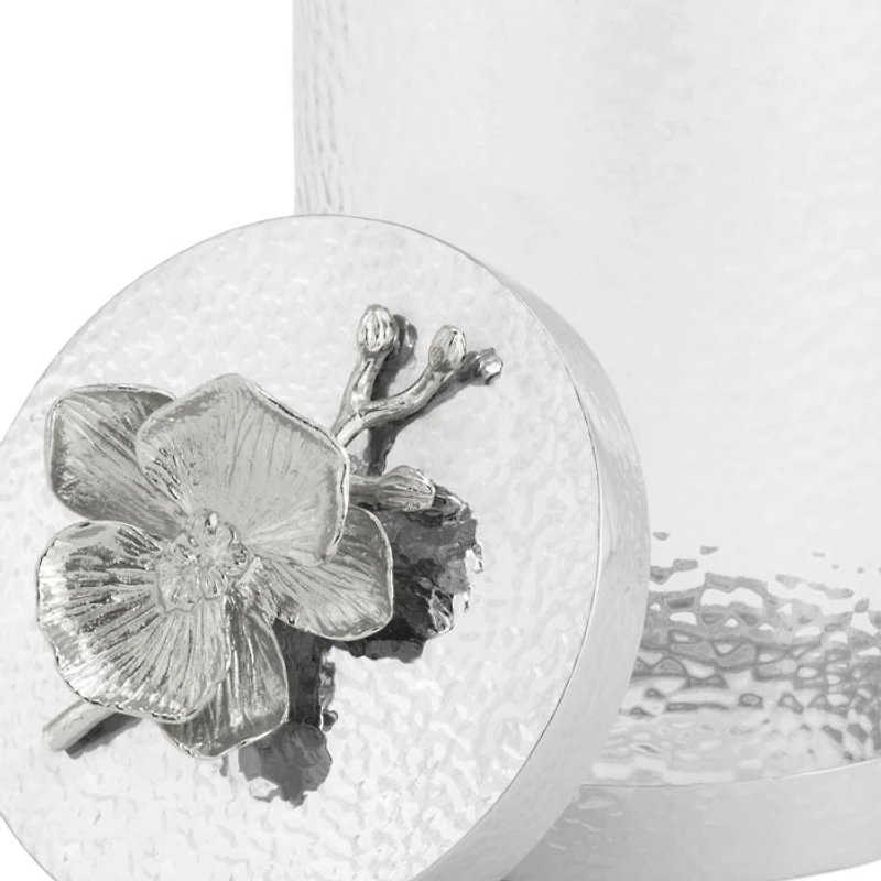 White Orchid Canisters